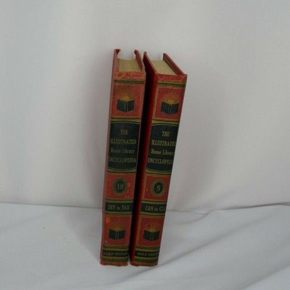 Illustrated Home Library Encyclopedia Volumes 5 & 18 only 2 Books - Picture 8 of 9